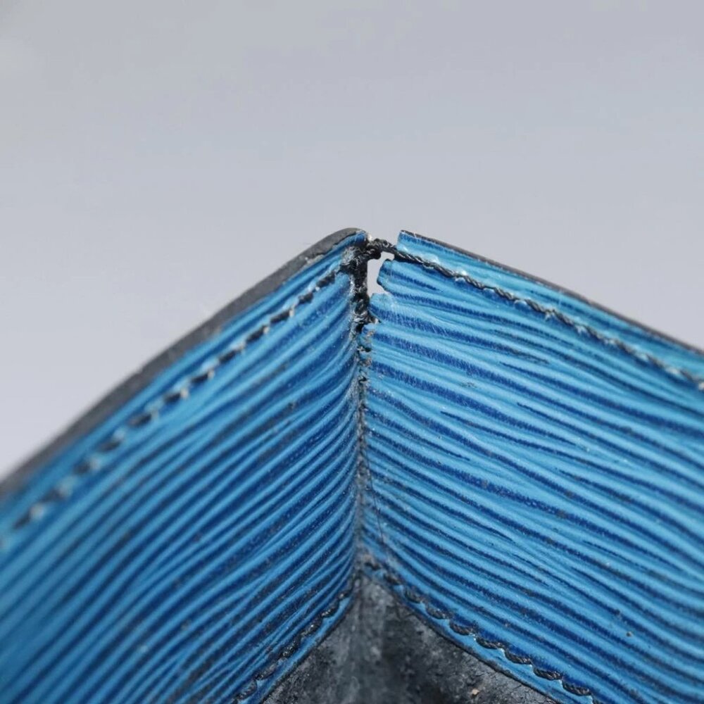 LOUIS VUITTON Epi Sac Plat Hand Bag Blue LV - Picture 12 of 14